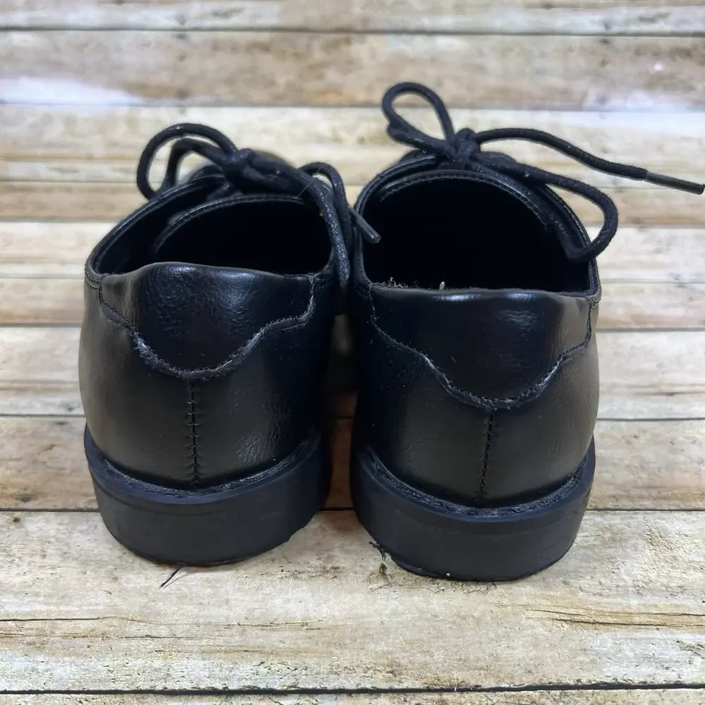 Children's Place Black Lace Up Dress Shoes Big Boys Size 3